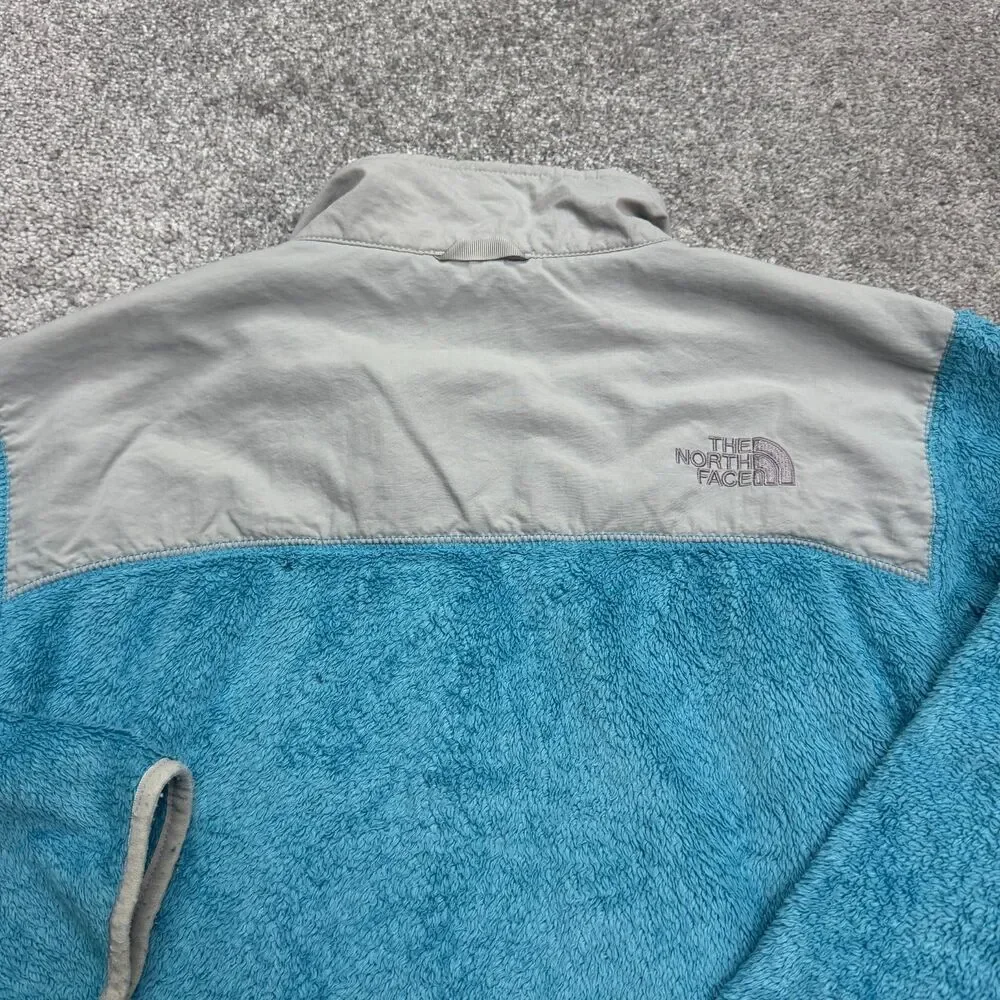 The North Face Denali Fleece Jacket Kids Youth XL Blue Gray Full Zip Pocket Hike